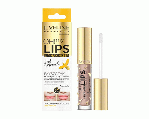 Блеск для увеличения губ Eveline Oh! My Lips 4,5мл Пчелиный яд (261 195)