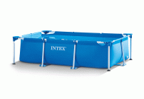 Бассейн каркасный 220*150*60см 1662л Rectangular Frame Intex /28270/109-021/ (111 656)