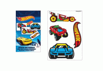 Краски витражные 6цв.*22мл Hot Wheels с набором шаблонов (207 979)