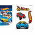 Краски витражные 6цв.*22мл Hot Wheels с набором шаблонов (207 979)
