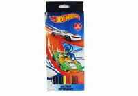 Карандаши цвет.  12цв. пластиковые Hot Wheels (194 232)