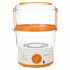 Пароварка электрическая 5,0л 500Вт 2 чаши бело-оранжевая Sakura (У-12) (200 101)