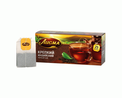 Чай черный Лисма 25x2г крепкий (262 210)