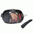 Сковорода - гриль 28*28см со съемной ручкой, антипригарное покрытие темный мрамор Kukmara (262 279)