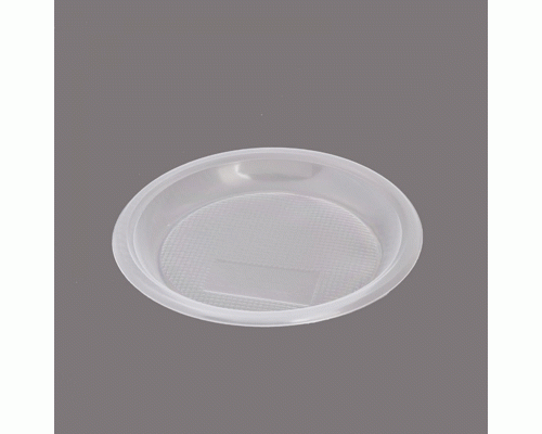 Тарелка одноразовая десертная d-205мм PP прозрачная СОЦ (У-50/1100) (193 138)
