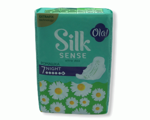 Прокладки OLA! Silk Sense Ultra Deo Night 7шт Ромашка (У-20) (235 088)