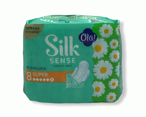 Прокладки OLA! Silk Sense Classic Deo Super  8шт Ромашка /50782/ (242 566)