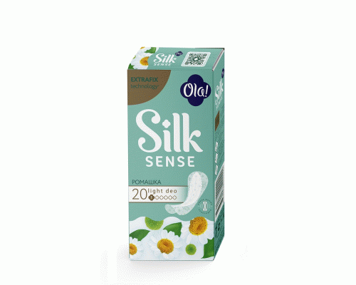 Прокладки ежедневные OLA! Silk Sense Light 20шт стринг-мультиформ Ромашка (У-24) /50184/ (243 143)
