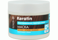 Маска для волос Эльфа Dr.Sante Keratin глубокое восстановление и питание 300мл (241 546)