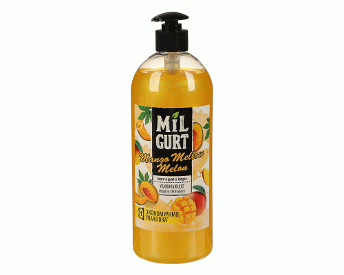 Жидкое крем-мыло Milgurt 860мл манго и дыня в йогурте (259 606)