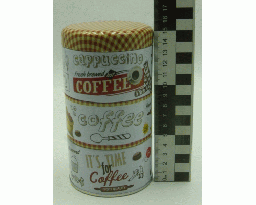 Набор банок для сыпучих продуктов 3шт жестяные Coffee /03148-3/ (222 122)