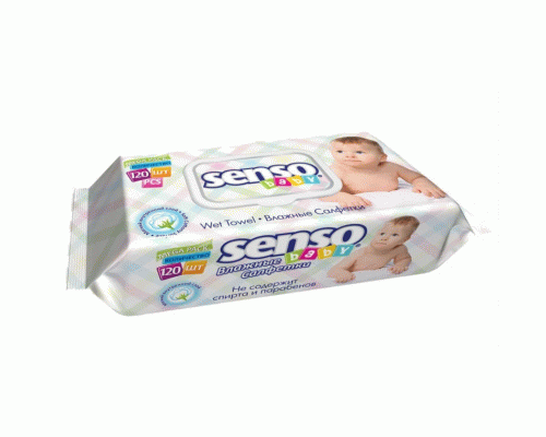 Салфетки влажные детские Senso Baby 120шт (252 238)