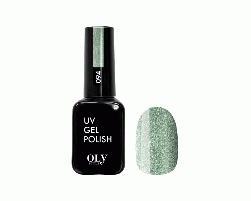 Shellac Olystyle 10мл т. 094 нежно-бирюзовый глиттер (У-3) (201 211)