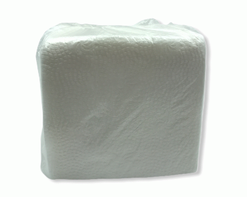 Салфетки бумажные однослойные 100шт 24х24см белые Эконом (210 530)