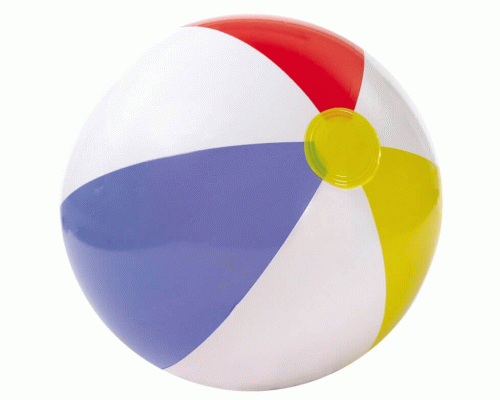 Мяч надувной  51см 4-х цветный Intex /59020/109-169/ (22 268)