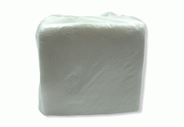 Салфетки бумажные однослойные 100шт 24х24см белые Эконом (210 530)