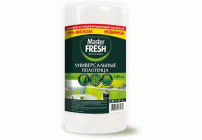 Полотенце для уборки в рулоне вискоза 100шт 21*25см универсальные Соты Master Fresh (У-12) (218 921)