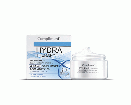 Крем-сыворотка Compliment Hydra Terapy 50мл дневная увлажняющая (У-12) (206 729)