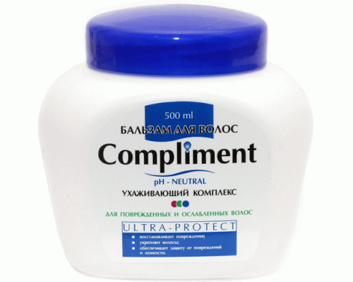 Бальзам для волос Compliment 500мл для ослабленных ultra-protect (У-12) (82 727)