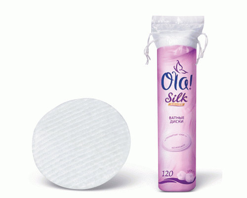 Ватные диски OLA! Silk Sense 120шт (У-35) /0052/3481/50062/ (150 164)