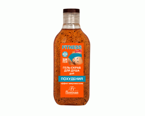 Скраб-гель для тела Floresan Фитнес body эффект микромассажа 250мл (У-10) (10 232)