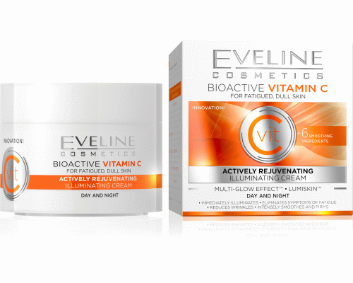 Крем для лица Eveline Bioactive Vitamin C активно омолаживающий, выравнивающий 50мл (190 884)