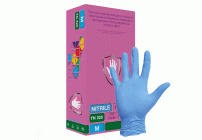 Перчатки нитриловые Safe&Care M голубые 100шт /TN320/ (261 813)