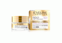 Крем-сыворотка Eveline Gold Lift Expert 50+ мультипитательный с 24К золотом 50мл  (201 419)