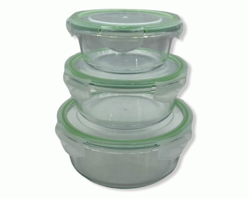 Набор контейнеров стеклянных для СВЧ 3шт (У-12) (253 613)