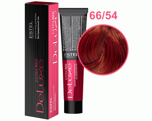 Professional DE LUXE EXTRA RED 66/54 темно-русый красно-медный 60мл (У-20) (64 962)