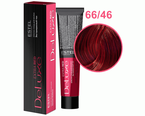 Professional DE LUXE EXTRA RED 66/46 темно-русый медно-фиолетовый 60мл (У-20) (64 960)