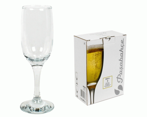 Набор бокалов для шампанского 2шт 190мл Бистро Pasabahce /1892109/878-329/ (237 432)