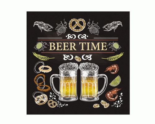 Подставка под горячее 14см BEER TIME /МТ18-11/ (264 132)