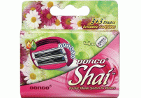 Сменные кассеты для бритья жен. Dorco Shai3+3 4шт (183 394)