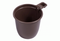 Чашка одноразовая кофейная 200мл коричневая Эконом СОЦ (У-50/1200) /61029/ (201 081)
