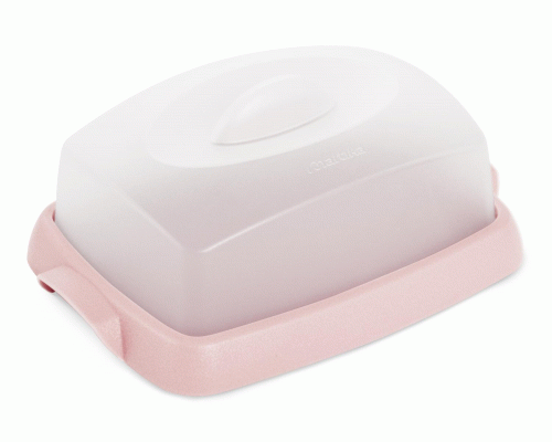 Масленка пластик Таира розовая (247 059)