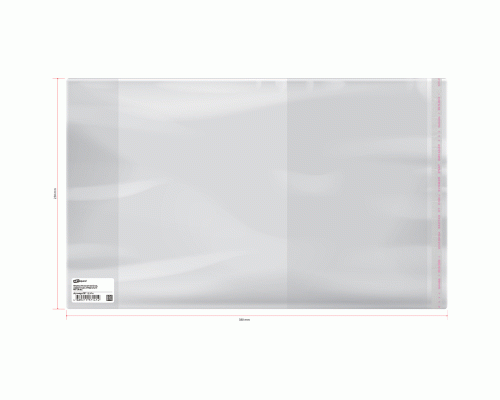 Обложка для учебников старших классов 230*380мм  70мкм с липким слоем ПП ArtSpace /SP 230.2/ (254 151)