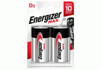 Батарейки алкалиновые D LR20 Energizer MAX E95 на блистере /2//ЭНР110-D426823/ (254 720)