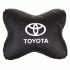 Подушка на подголовник кожа иск. черная SW Toyota (250 385)