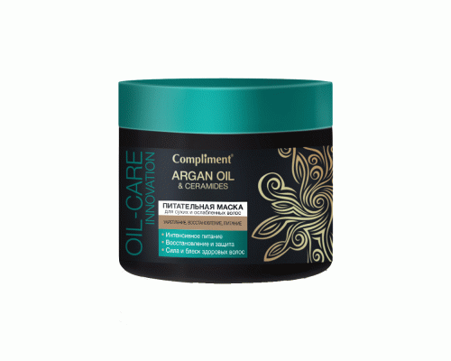 Маска для волос Compliment 300мл Argan oil & Ceramides питательная (У-12) (189 662)