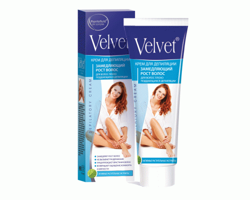 Крем депилятор Velvet 100мл замедляющий рост волос Platinum (У-16) (178 705)