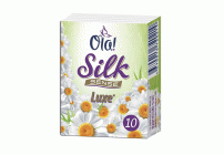 Платочки носовые бумажные OLA! Silk Sense 10шт ромашка (У-10/240) (96 962)