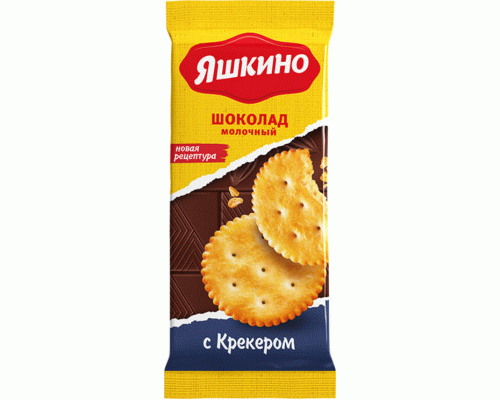 Шоколад молочный Яшкино  90г с крекером (268 906)