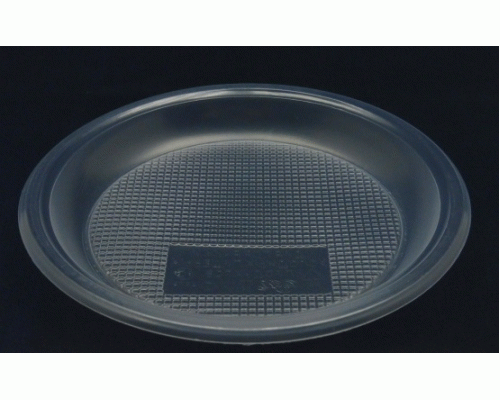 Тарелка одноразовая десертная d-170мм PP прозрачная СОЦ (У-100/1200) (67 090)