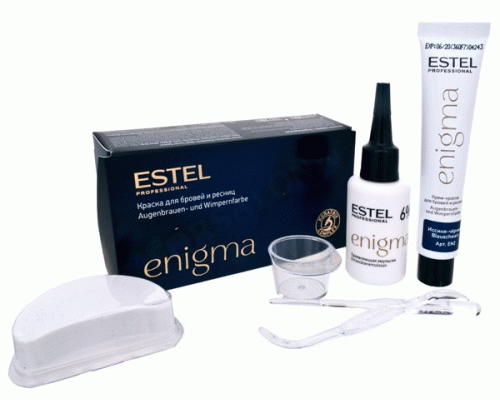 Estel ENIGMA EN/2 Краска для бровей и ресниц т. иссиня-черный (82 169)