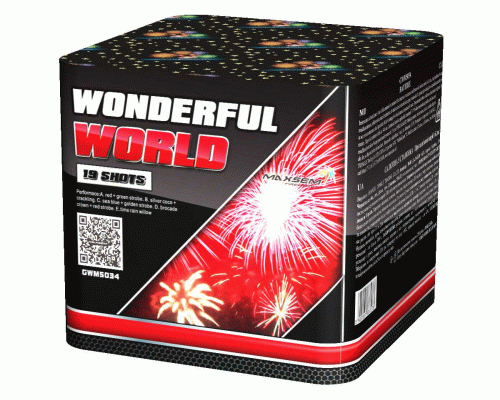 Батарея салютов Wonderful World (1,2х19) низкая /8/1/ (241 411)