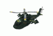 Вертолет военный с заводным механизмом /218/ (253 357)