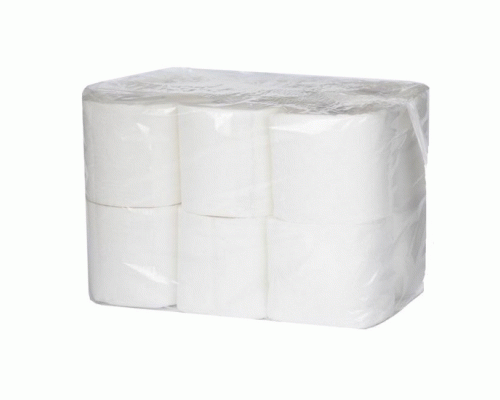 Туалетная бумага Перышко обезличенная двухслойная 12шт белая (У-8) (268 623)