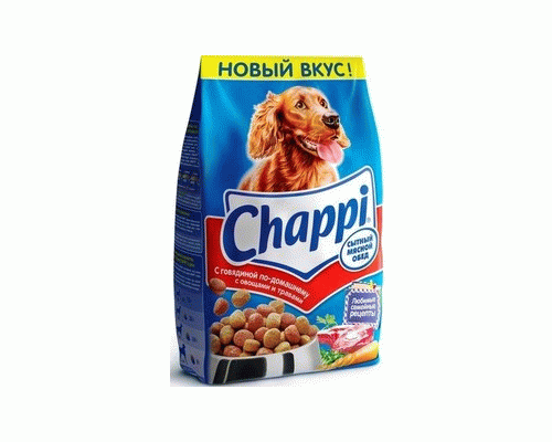 Чаппи сухой   600г с говядиной по-домашнему с овощами и травами (89 930)