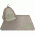 Набор для бани Дубовый лист (шапка, коврик) (265 485)